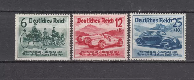 Germany 1939 Cars Mi 686-688, Sc B134-136 MNH