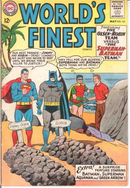 WORLDS FINEST 141 VG   May 1964 COMICS BOOK