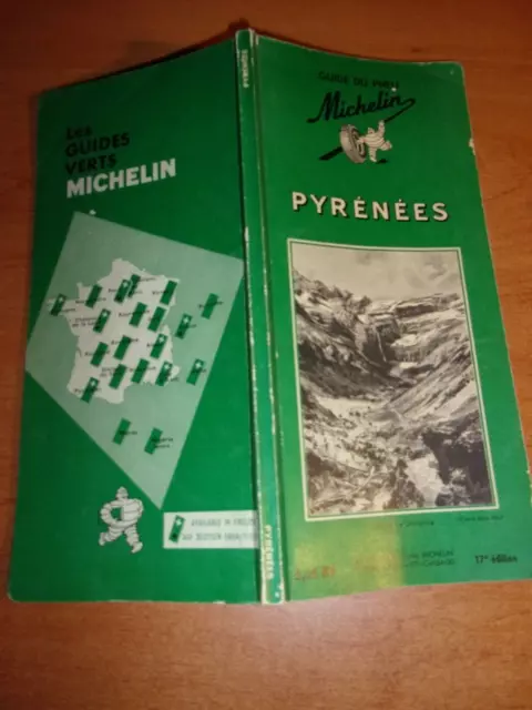 Guide du pneu Michelin -PYRENEES -1961 - 17ème édition
