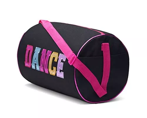 Dance Duffel Bag Multicolored Dance Print Black
