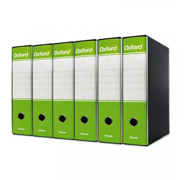 Sc.6 Registratori Esselte Oxford Commerciale 23Xh30 Dorso 8 Verde Lime 390783600