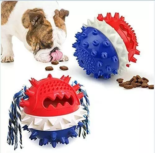 Dog Toys Chewers for Aggressive Indestructible Squeaky  Dog Chew Toy Fetch Ball