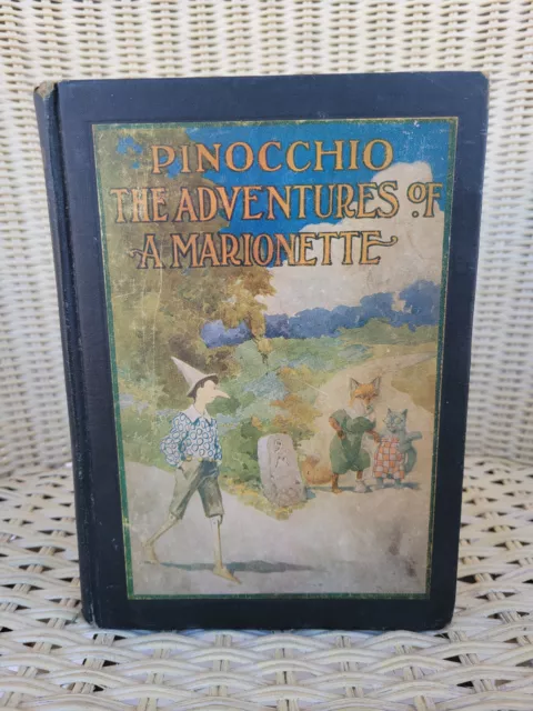 1904 PINOCCHIO The Adventures of a Marionette by Collodi, Copeland Color Illust