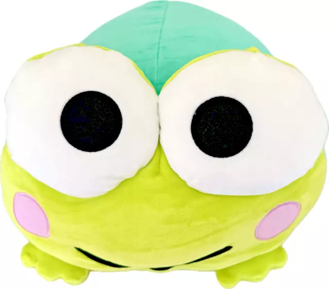 Sanrio Keroppi Plush 14" Frog Large Mochi Pillow HTF Stuffed Kero Toy NEW NWT