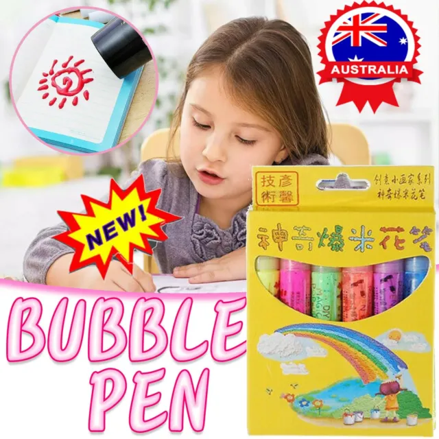 3D PRINTING POPCORN Pen Diy Bubble Popcorn Drawing Pens, Magic
