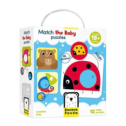 Banana Panda Match The Baby Puzzle Set Beginner Puzzles & Matching Activity F...