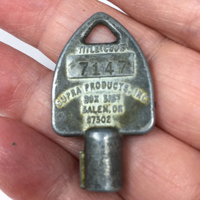 Vintage SUPRA PRODUCTS Title code 7147 Original Lease 0324 Key box 3167 Salem OR