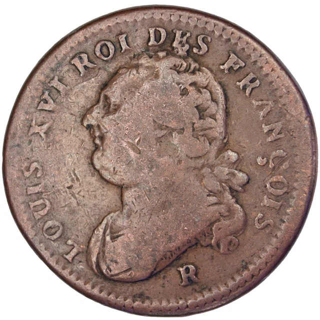 [#31012] Münze, Frankreich, 12 deniers françois, 12 Deniers, 1791, Orléans, S, B