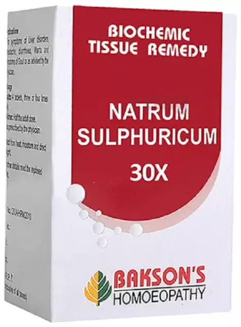 Bakson's Natrum Sulphuricum Biochemic Tablet 30X