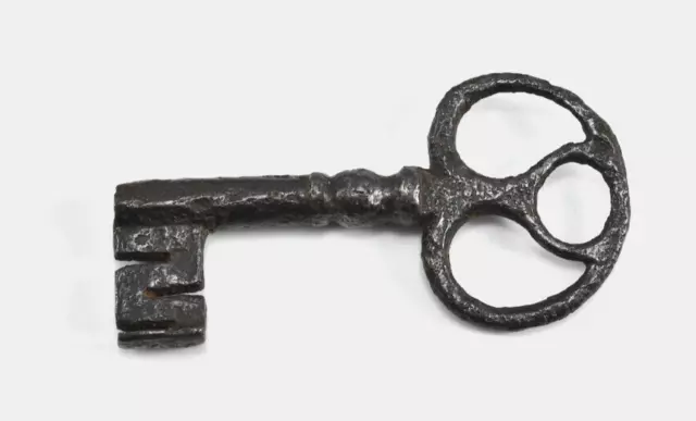 Alter Antiker Gotischer Schlüssel, Bartschlüssel Hohldorn 15./16.Jh. Eisen (517)