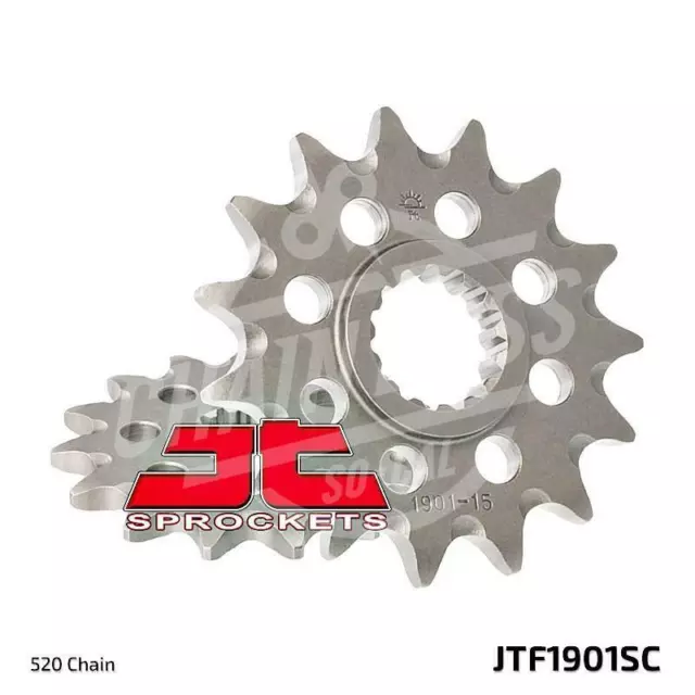 JT Sprockets 520 Front Sprocket Self Cleaning Steel 13T Natural JTF1901.13SC