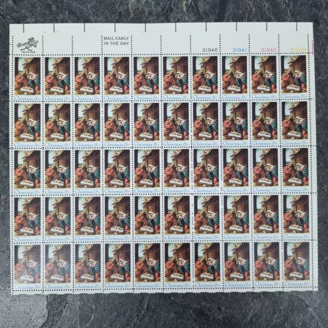 USA Briefmarken Bogen 50x 6c Christmas National Gallery of Art Lotto #48249-S