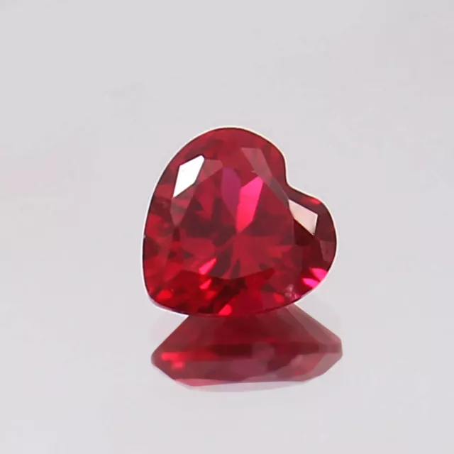 AAA Natural Flawless Mozambique Blood Red Ruby Heart Cut Loose Gemstone 6x6 MM