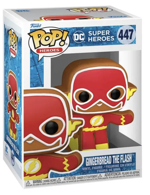 NEW Funko Pop! Heroes: DC Super Heroes - “Gingerbread The Flash” #447 Figure