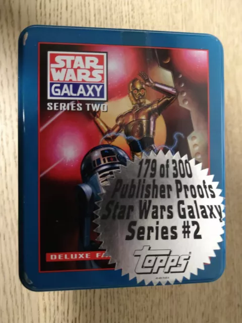 STAR WARS GALAXY - Series Two - DELUXE FACTORY TIN SET - Publisher Proof - Topps