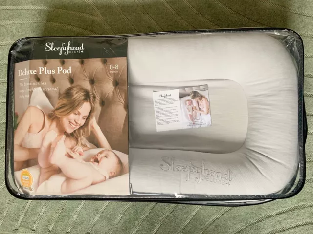 Sleepyhead Deluxe+ Pod 0-8 months Grey Baby Pod Mattress Dockatot Plus