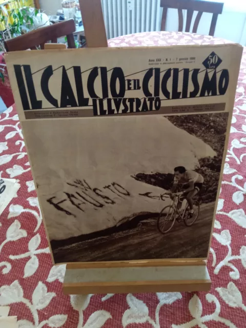 Il Calcio e il Ciclismo Illustrato Anno XXX n°1 gen  1960 Fausto Coppi