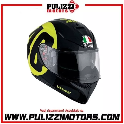 Casco Integrale Agv K3 Sv Grafica Bollo 46 Black/Yellow