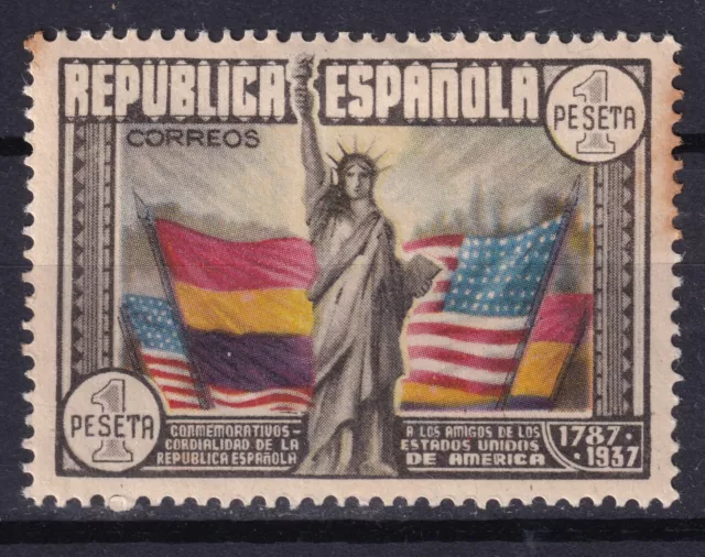 1938 - España  - II Republica -  Constitucion EEUU - Edifil 763 - MH