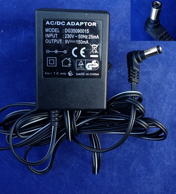 Chargeur Adaptateur 9V 0.5A - Modèle SA41-77-2 - Prises 5.5mm/2.5mm - Occasion Fonctionnel