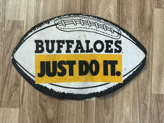 1990 CU Buffaloes Orange Bowl Champ 2 Sided CHEERLEADERS Pennant Nike Just Do It