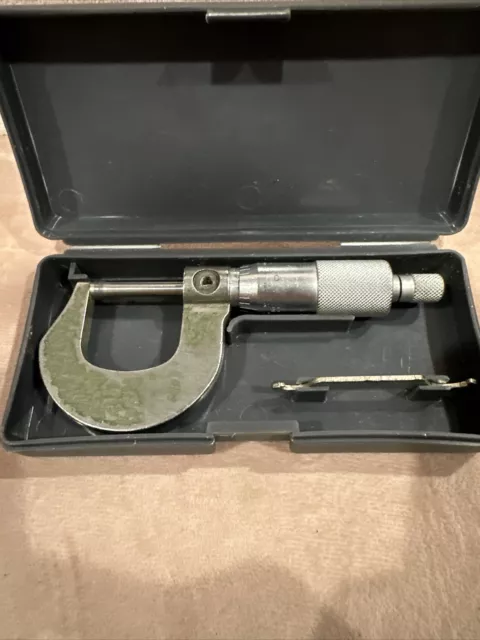 Used MITUTOYO 101-113 OUTSIDE MICROMETER: 0-1″