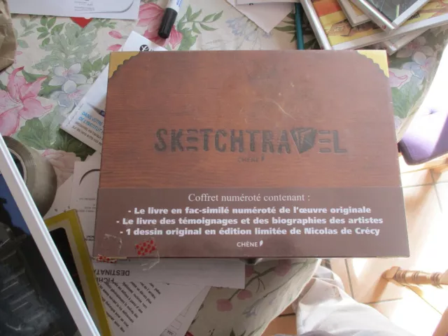 Sketchtravel Coffret Tirage De Luxe Numerote + Dessin Original De Crecy Parfait