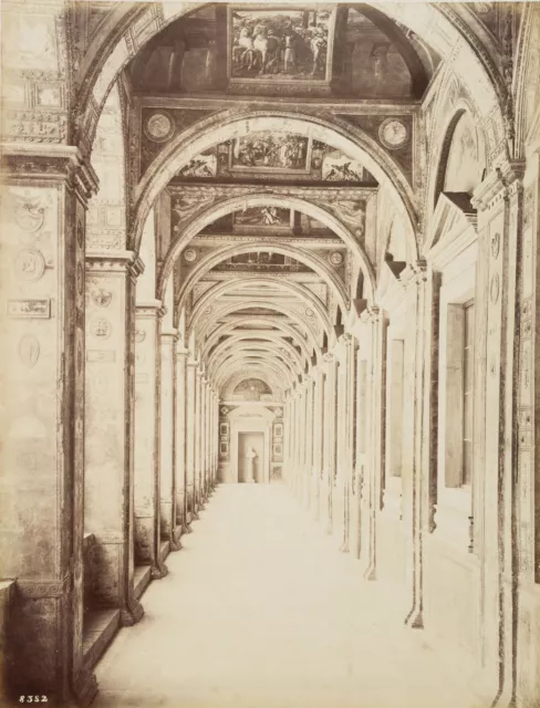 FRATELLI ALINARI (19.Jhd), Halle im Vatikan, Rom, um 1880, Albuminpapierabzug