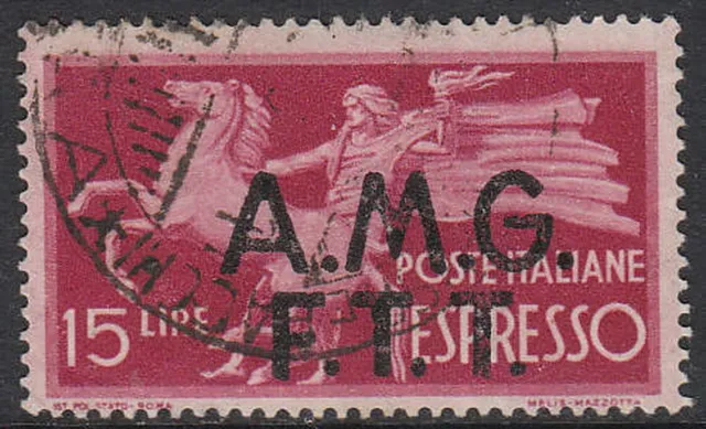 Stamp Italy Trieste SC E1 1946 Special Delivery Occupation AMG FTT OP Used