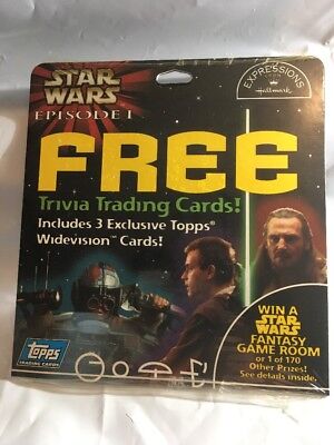 Star Wars Episode 1 Widevision 1999 Topps Hallmark Promo Card Set New Sealed