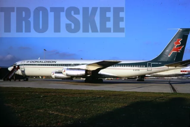 35 mm Rutsche Donaldson International Airways G-AYVG Boeing 707-321 1974 Original