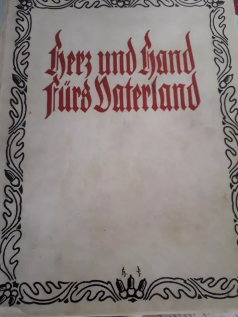 Herz und Hand fürs Vaterland-Buch der deutschen Heimat und Seele 1925