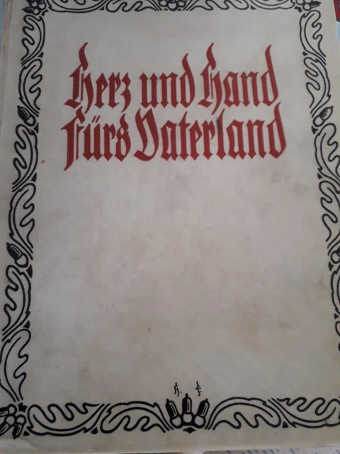Hand In Hand Fürs Vaterland HERZ UND HAND fürs Vaterland-Buch der deutschen Heimat und Seele 1925