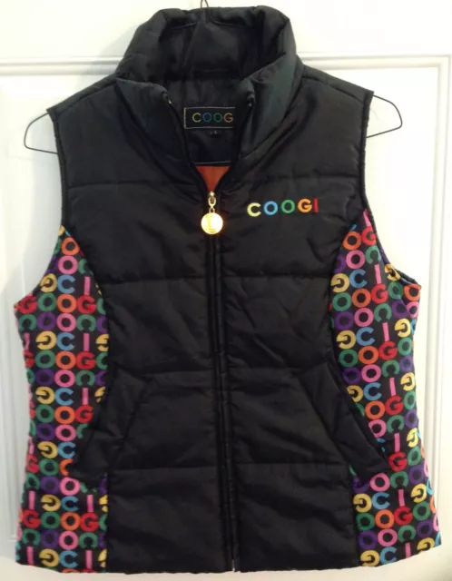 Women's Coogi SIGNATURE PUFF Vest ZIP FRONT Size L 3