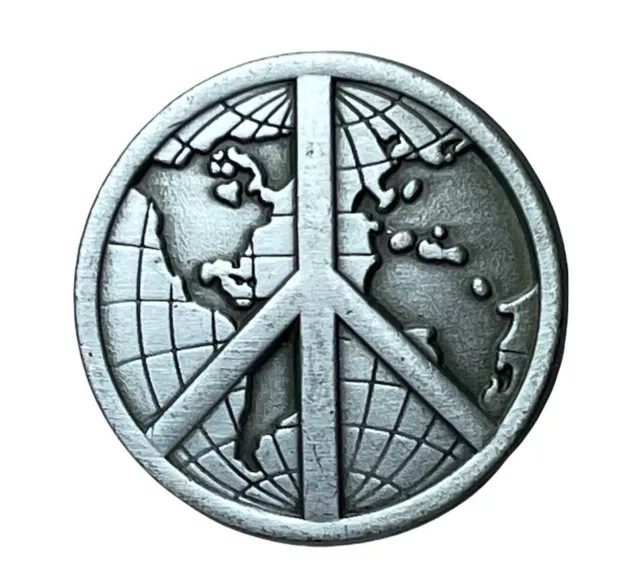 Peace On Earth Peace Sign 1 inch Hat or Lapel Pin EE00667 F6D4F