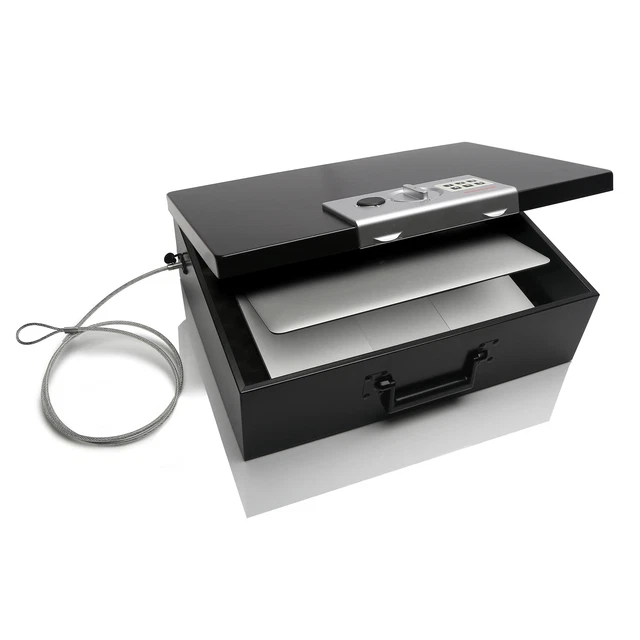 HONEYWELL SAFES, LARGE Steel FireResistant Security Box with Digital