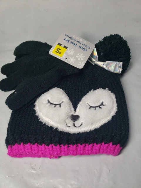 Girls Hat And Gloves Set