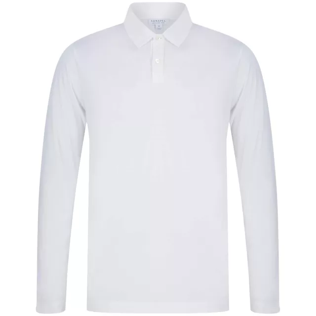 Sunspel Jersey Long Sleeve Polo Shirt