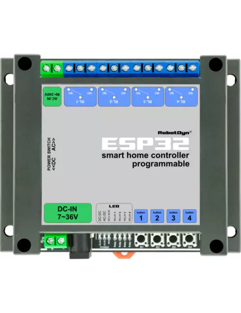 ESP32 - Carte contrôleur Wi-Fi ou Bluetooth Smart Home compatible alexa Domoticz