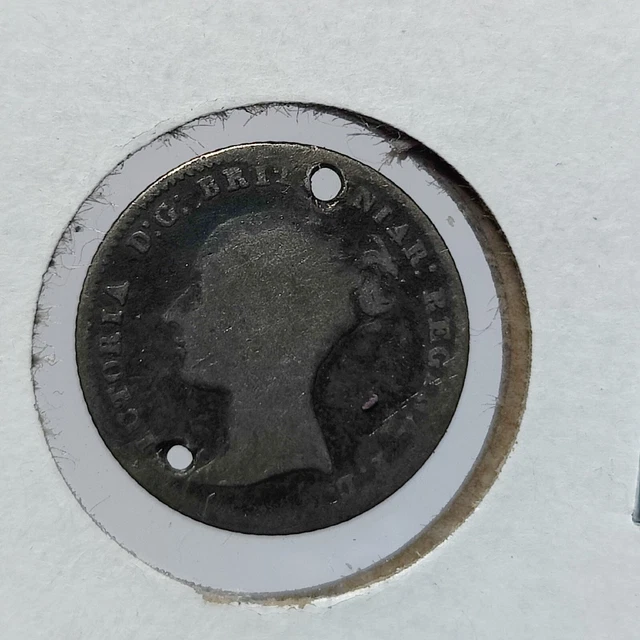 1843 UK Great Britain 4 Pence - SILVER K731 - #8910