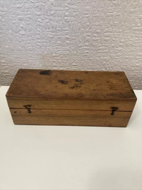 Vintage Wooden Hinged Box