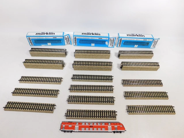 15 Sections De Voie Courbe Märklin H0/00 – AC – Pour 3600/800 – Occasion