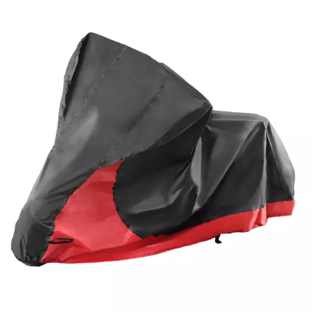 2 in 1 Moto Copertura Antipioggia Protezione per Incrociatori Modelli Nero Rosso