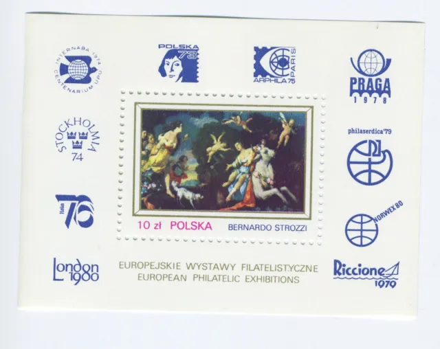 POLAND 1979 - Europhil'79 Intl. Phil. Exhib. - S. Sheet MNH - The Rape of Europa