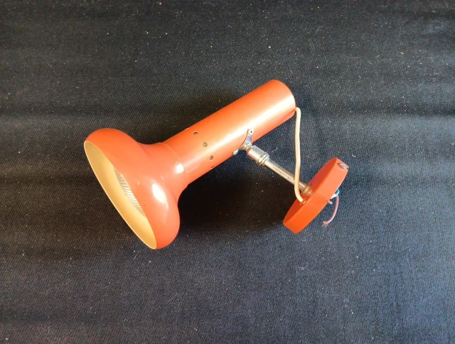 APPLIQUE MURALE LAMPE SPOT A TIRETTE VINTAGE orange EUR 18,00 - FR