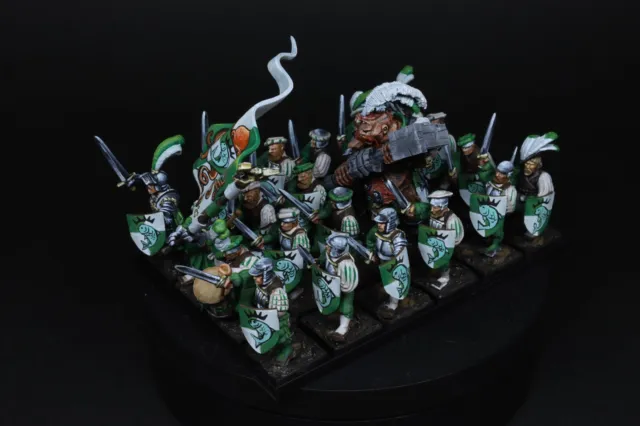 Beautifully painted Warhammer Fantasy Empire Swordsmen /w Ogre unit filler (x24) 2