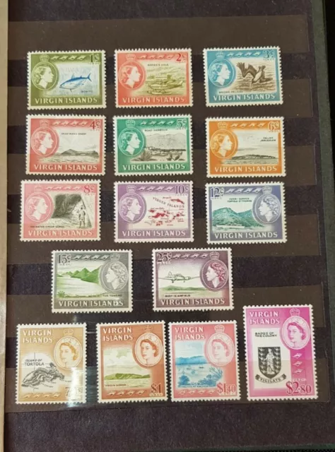 Briefmarken Virgin Islands 1964, Mi.Nr.: 140-154, postfrisch.