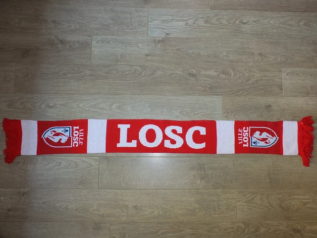 Écharpe De Supporter LOSC Lille - Autographes AUBAMEYANG, KEITA, BODMER, MAVUBA, FRAU - État Neuf