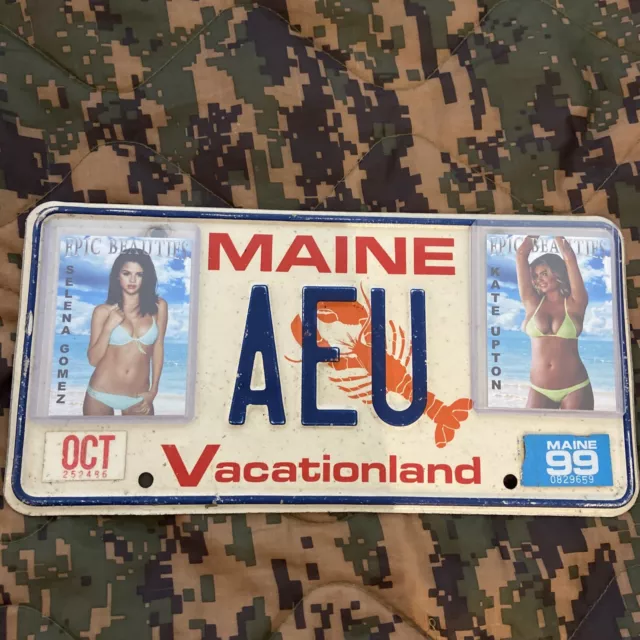 Maine Lobster VacationLand, 1999 License Plate, great condition