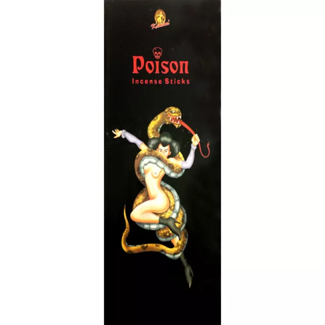 Poison Incense Sticks x 80 Box (HAND ROLLED) KAMINI